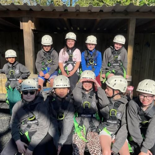 Laugharne - abseiling