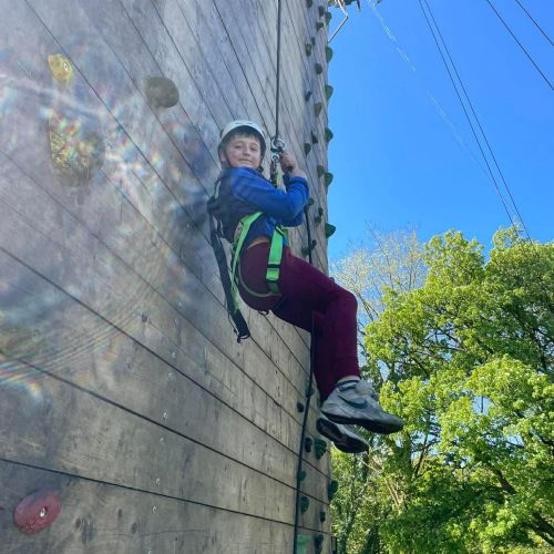 Laugharne - abseiling