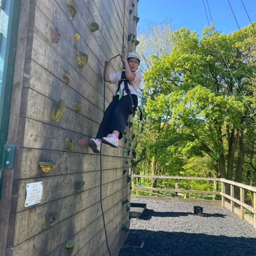 Laugharne - abseiling