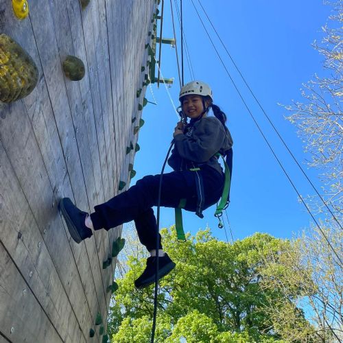 Laugharne - abseiling