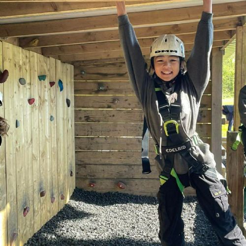 Laugharne - abseiling