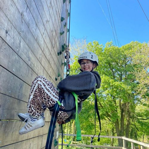 Laugharne - abseiling