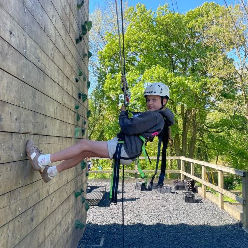 Laugharne - abseiling