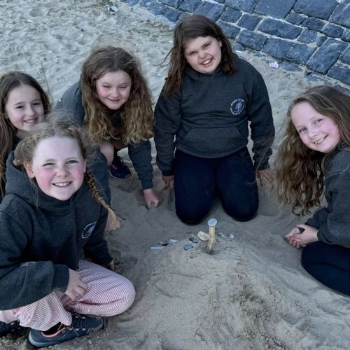 Evening walk down to beach after a fun filled afternoon of activities