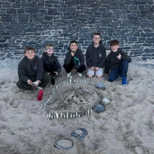 Evening walk down to beach after a fun filled afternoon of activities