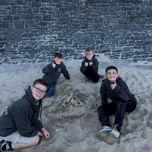 Evening walk down to beach after a fun filled afternoon of activities