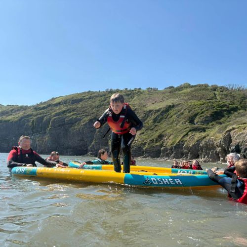 Team Dale and Ginst sea activities