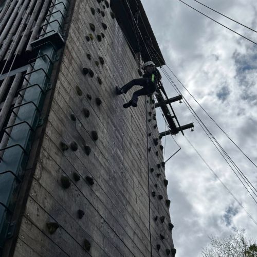 Angle’s awesome abseiling